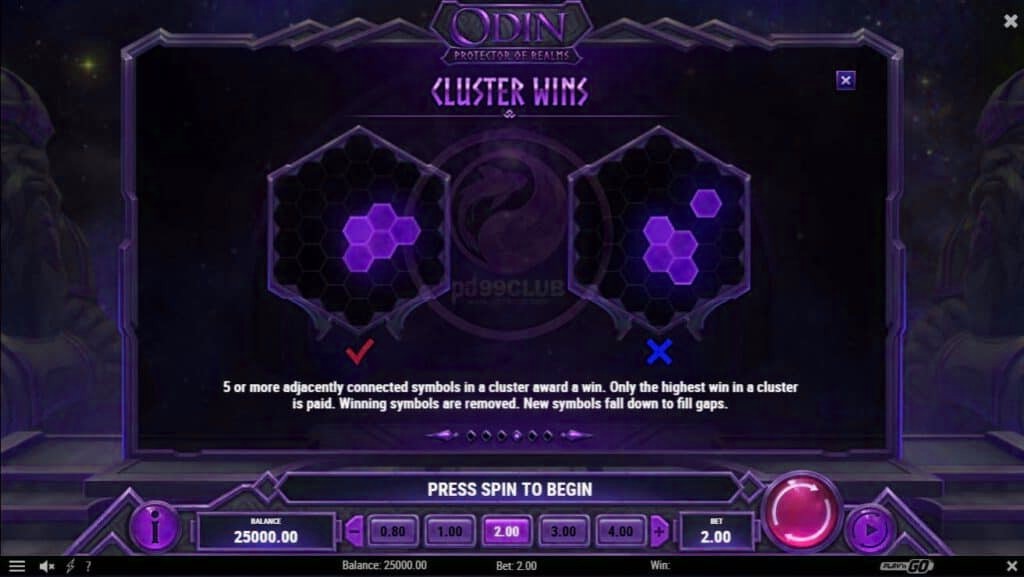 cluster wins odin protector of the realms slotxoeasy