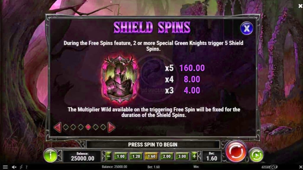shield spins the green knight slotxoeasy