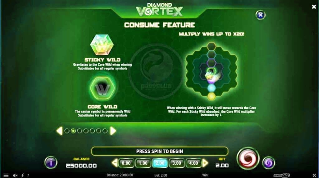 consume feature diamond vortex mgm99win
